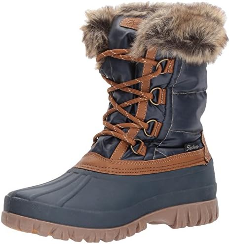 skechers boots womens navy
