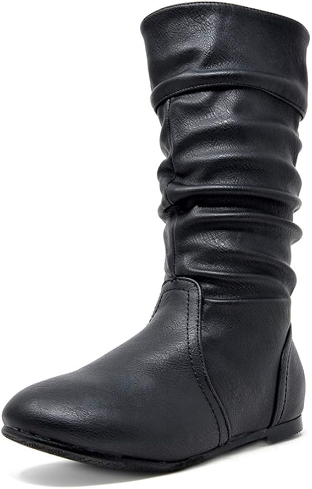  | DREAM PAIRS Girl's Faux Fur Lined Knee High Winter Riding Boots(Toddler/Little Kid/Big Kid) | Boots