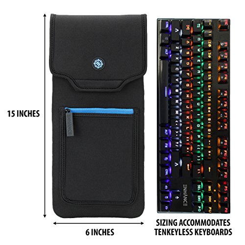 ENHANCE Keyboard Sleeve Travel Case for TKL Tenkeyless Compact Tournament Esports Gaming