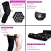 GikPal Pro Basketball Knee Pads, 2 Packs Update Honeycomb Knee Pads, Extended Compression Leg Knee Sleeve with Protective Hexpad Perfect and Slip Bar for Strap & Wrap Knee for Sports - M Size