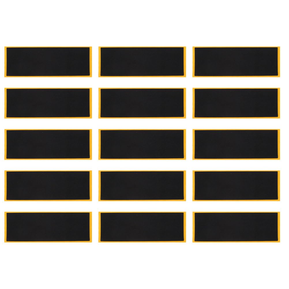15pcs Foam Grip Tape - Non-Slip Skateboard Tape Stickers for Toys, Mini Skateboard Tricks (Black, 1.5 x 4.3inch)