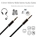DIKOO 3.5mm Male to Male Stereo Audio Aux Cable for Car Stereos,MP3,iPhone,iPad,Samsung,HTC and Other Android Phones(Black)