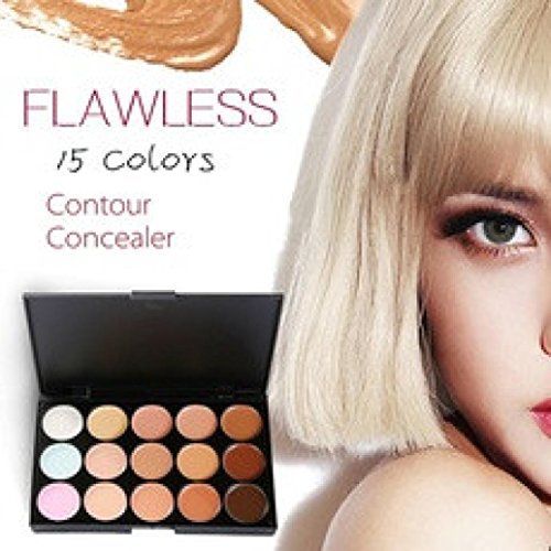 Correcting Concealer Cream BB Cream 15 Colors Makeup Face Foundation Trimming Cover Dark Circles Freckles Acne Camouflage Palette (B) - Thumbnail 5