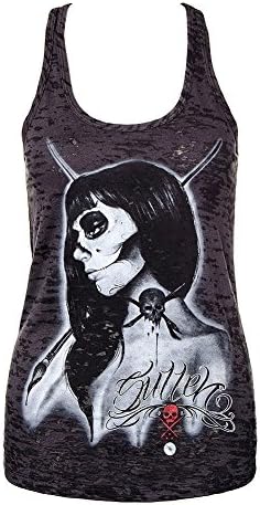 Sullen Angels Kit King Womens Racer Back Tank Top (S)