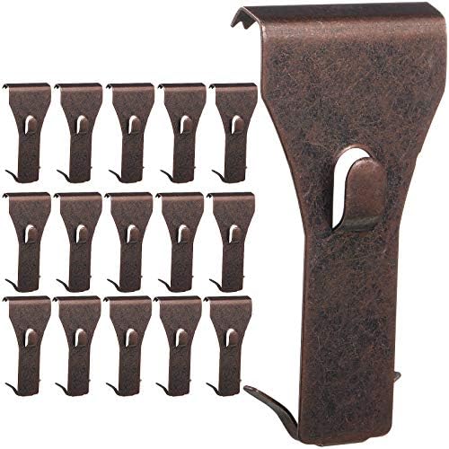 16 Pieces Brick Wall Clips for Hanging Outdoors Metal Hooks Brick