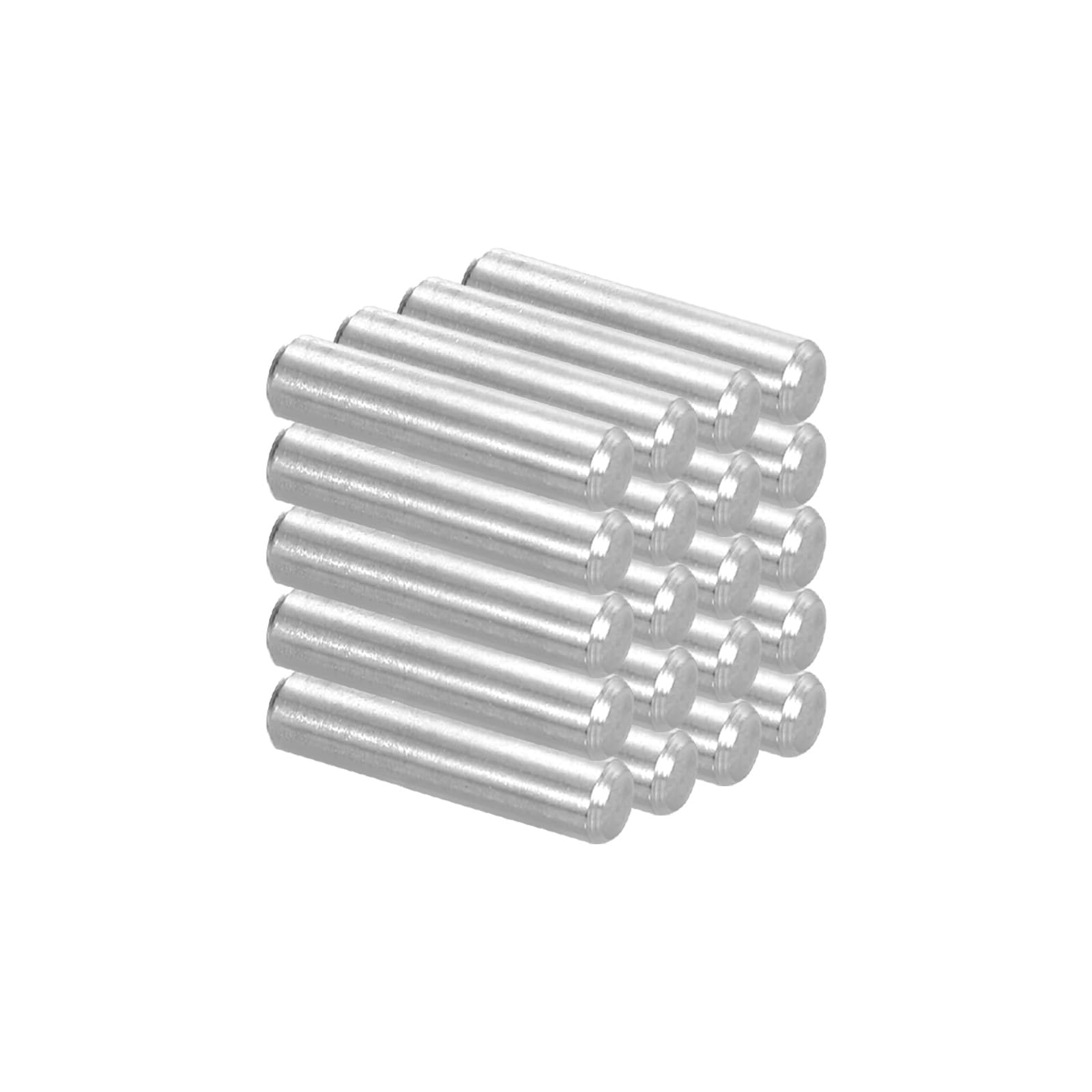 PATIKIL 30 Pcs 304 Stainless Steel Dowel Pins 5x18 mm (3/16" Dia) Metal Shelf Pegs
