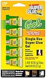 Super Glue Gel 15176-12 Single Use Minis, 0.5g, 5 Pack