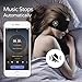 Sleepace Sleep Headphones Comfortable Washable Eye Mask w' Built-in Light & Thin Earphone for Sleep Sideways, Perfect for Air Travel, Relaxation, Meditation, Insomnia-Black S(20.87”~21.65”)