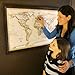 Homemagnetics MM3624WLD Magnetic Travel Map of The World, 39 by 27