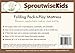Folding Pack n Play Mattress: Firm & Light Foam Core by Sproutwise Kids - Soft Organic Cotton Cover. Travel Bag Included. (25