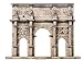 KERANOVA 350 Clever Paper 121 Piece Arch of Constantine, Roma, Italy 3D Puzzle, 16 x 8.5 x 13 cm, 1/180 Scale, Multi Color