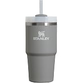 STANLEY Quencher H2.0 Flow State Tumbler, 20 oz, Stone | Straw and 3-Position Lid | Cup Holder Compatible for Travel | Insulated Stainless Steel Cup | BPA-Free