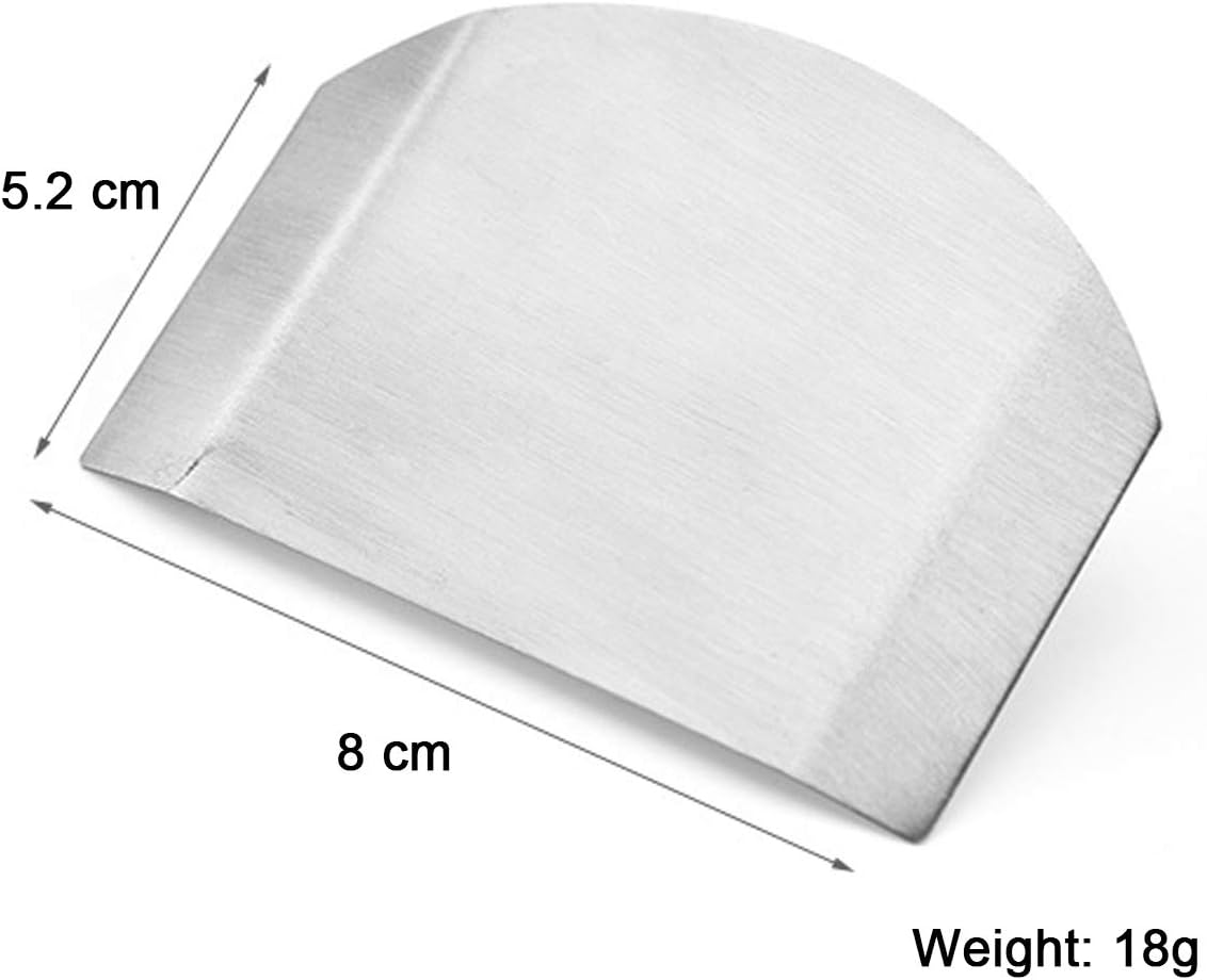 Alanfox 2pcs Stainless Steel Double Finger Guards for Cutting Knife Cutting Protector Kitchen Tool Guard Finger Protector Avoid Hurting When Slicing and Chopping (Double finger): Kitchen & Dining