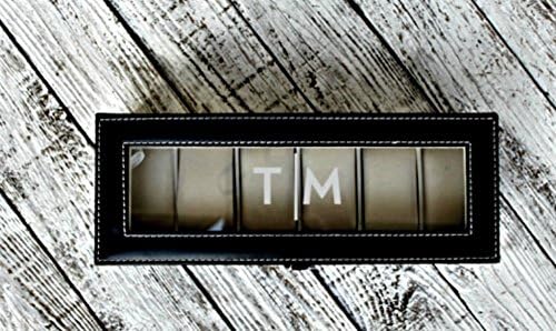Engraved Luxury Watch Box, Custom Monogrammed Gift for Men, Leather Watch Case, Groomsmen Gift, Gift for Dad, Jewelry Display, Wedding Gift