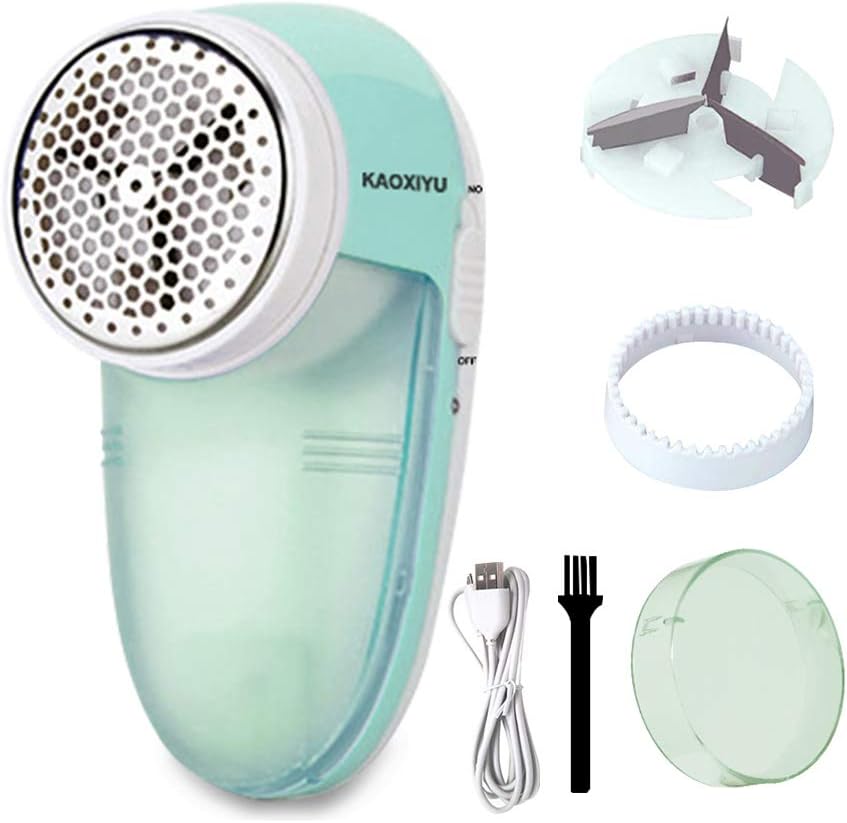KAOXIYU Electric Lint Remover, Sweater Fabric Clothes Shaver Kit for Clothes Lint Bobbles, Fuzz Remover Pill Shaver, Carry Portable USB can Rechargeable