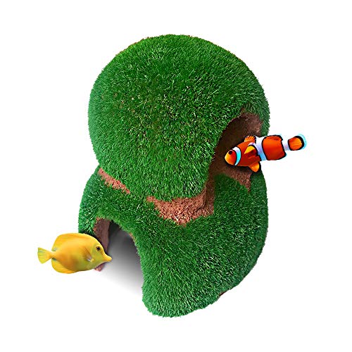 Small Fish Hideout Betta Cave Aquarium Decorations Natural Habitat Made from Resin Soft-Textured Smooth Edges & Spacious Hideout for Betta Fish to Rest