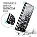 Caka Galaxy S9 Case, Galaxy S9 Glitter Case Starry Night Series Luxury Fashion Bling Flowing Liquid Floating Sparkle Glitter Girly Soft TPU Case for Samsung Galaxy S9 (Silver)