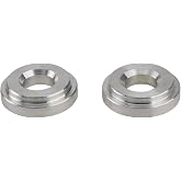Carburetor Linkage Rod Bushings, 1/4 In Hole, Aluminum Set | Anodized finish, universal fit, compatible with Holley and Edelbrock linkage plates, durable construction