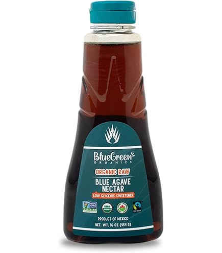 Amazon.com : BLUE GREEN ORGANICS Light Blue Agave Nectar - 16 oz Organic  Natural Sweetener - Low Glycemic & Non-GMO Squeeze Bottle : Grocery &  Gourmet Food