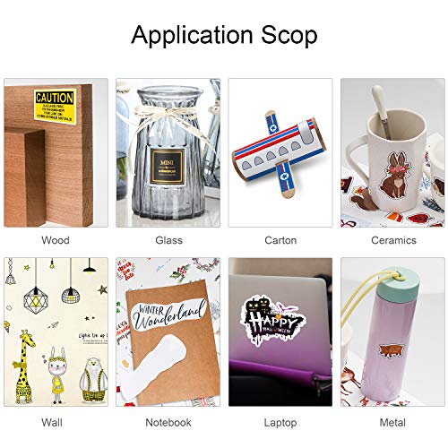 image for BS BURNING SECRET Permanent Vinyl Sticker Paper - BS Matte White Self 