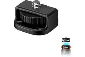 VRIG Claw Mini Quick Release Plate Tripod QR Camera Mount Adapter, Quick Setup Kit with 1/4'' Screw