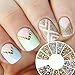 enForten 500Pcs 1.2mm/2mm/3mm Mini Gold And Silver Round Stud Rhinestone Nail Art Decoration w/box