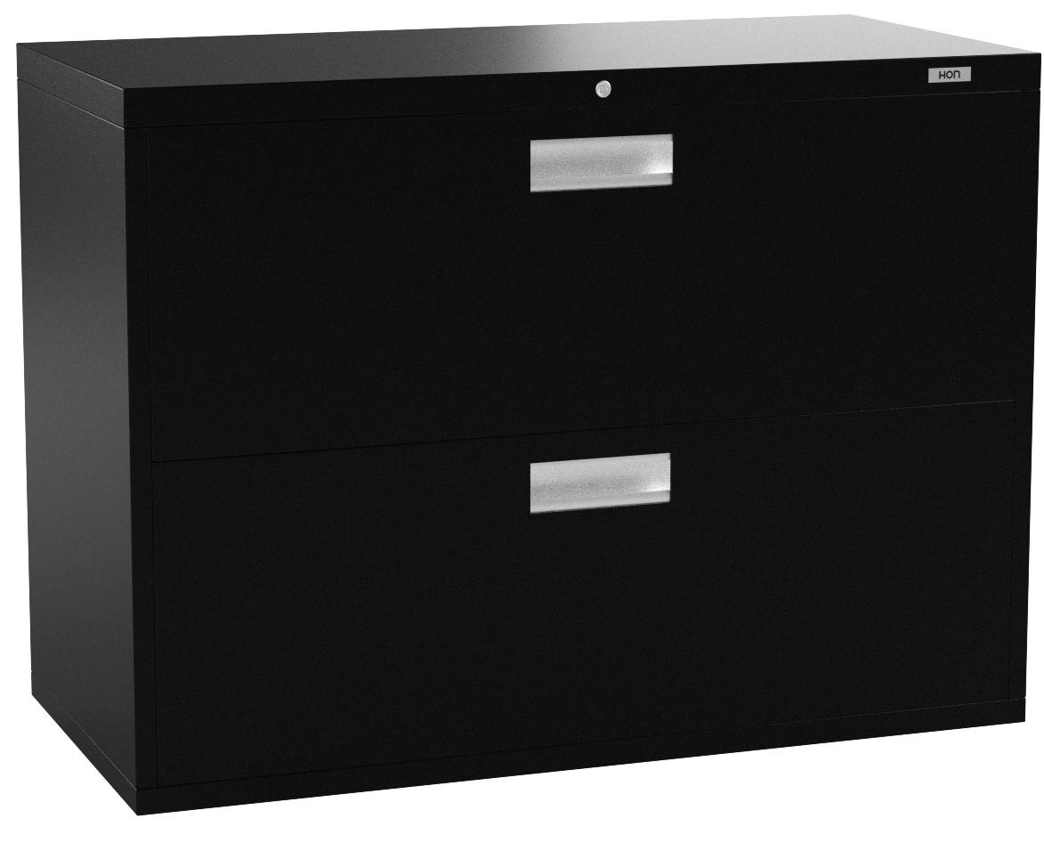 Hon 2 Drawer Filing Cabinet 600 Series Lateral Legal Or Letter File Cabinet Black H682 Office Products Amazon Com