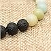 Bivei Lava Rock Stone Essential Oil Diffuser Bracelet - Natural Semi Precious Gemstone Beads Healing Crystal Bracelet(Amazonite)