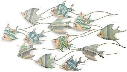 Amazon Co Jp おしゃれ 地中海 アンティーク風 魚 アクセサリー アイア ン壁饰り ストラップ コンテンツ ストラップ Sfany ホーム キッチン
