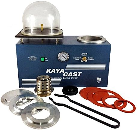Fisters Vacuum Investing Casting 2L Vacuum Casting Machine with 3 CFM Pump Casting and Investing Machine for Invested Flasks and RTV Molds