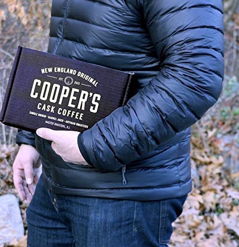 BOURBON & WHISKEY BARREL AGED COFFEE – 4-BAG ROASTED COFFEE BEANS SET – SINGLE ORIGIN BOURBON COLOMBIAN, MALT WHISKEY SUMATRA, RYE WHISKEY ETHIOPIAN, RUM BARREL RWANDA, (GROUND, 4 OUNCE (PACK OF 4))
