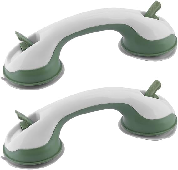 Pack of 2 Suction Cup Bathroom Grab Handle Safety Grip Rails Amazon.co