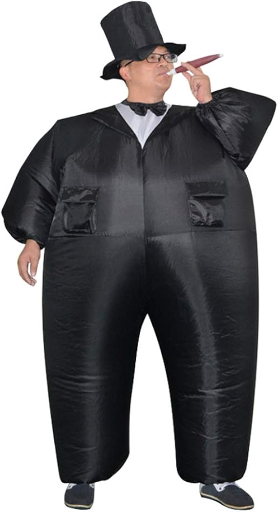 Inflatable Tuxedo Tux Costume Air Blow up Props Bridegroom