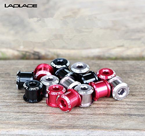 M870 10pcs Extended Chainwheel Bolts Aluminum Alloy Bicycle Crankset Double Chainring Bolts &amp; Nuts MTB Disc Screws, Double-Ring Bike Chainring Bolts SILVER