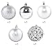 Luxury Christmas Balls Ornaments Shatterproof 5 Finish-Shiny,Matte,Glitter,Matte Paint and Hollow,2.36