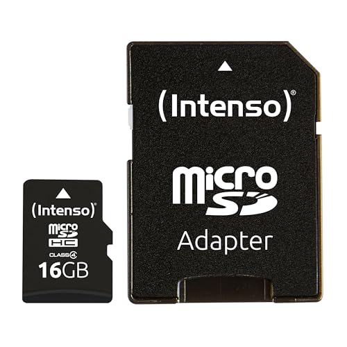 Intenso Microsdhc Memory Card, Class 4, 16 GB, Black