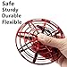 DaycMy Mini UFO Drone Toys for Kids Hand-Controlled UFO Flying Ball Drone with Led Light for Kids, Boys and Girls Toys(Red)