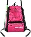 Athletico Baseball Bat Bag - Backpack, T-Ball & Softball Equipment & Gear for Youth and Adults | Holds Helmet, Glove | Shoe Compartment & Fence Hook (Magenta)