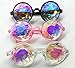 Amazon Prime Deals,Black/Pink/White Black Kaleidoscope Glasses- Rainbow Rave Prism Diffraction