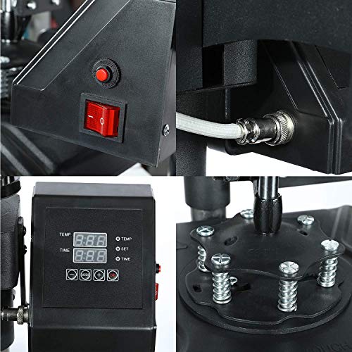 image for Mophorn Heat Press Machine 12x15 inch 5in1 T-Shirt Heat Press and Viny