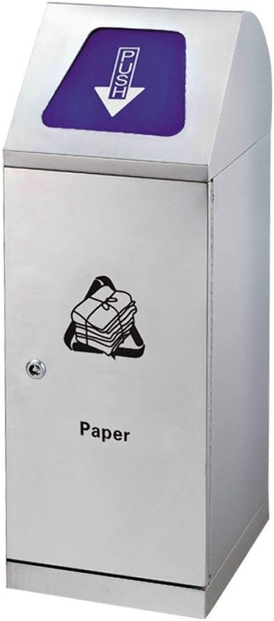 GR5AS - Papelera de Reciclaje de Acero Inoxidable para ...
