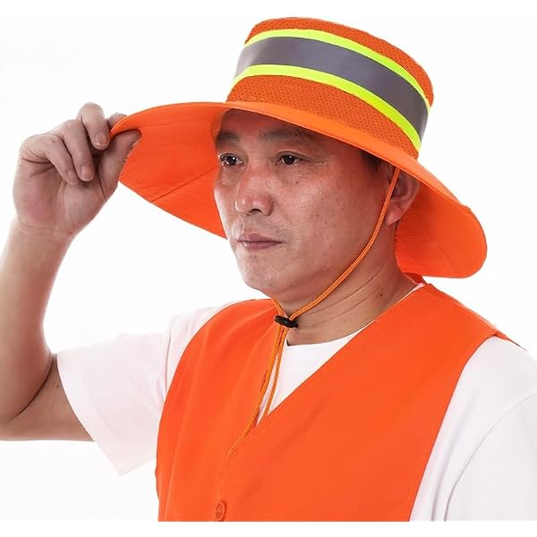 Trendy Apparel Shop XXL Visibility Reflective Sun Bucket Hat  display picture 3