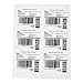 100 Sheets Adhesive Sticker Shipping Address Labels for Laser/Ink Jet Printer,600 Labels Total (6-UP)