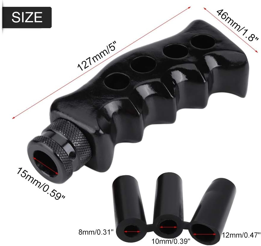 Gear Shift Knob,Universal Manual Transmission Car Gun Grip Knife Handle Gear Shift Lever Knob Shifter Shift Lever Knob(black) - Image 5