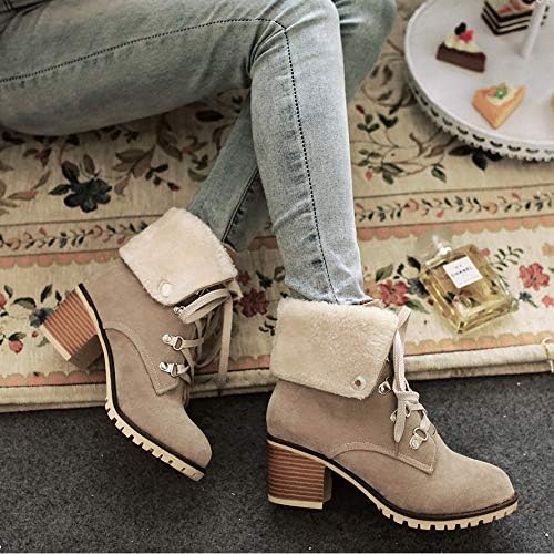 SO SIMPOK Womens Chunky Booties