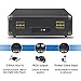 Vinyl Record Player - Vintage Suitcase Turntable 3 Speed for 7〞10〞12〞 LP Bluetooth 2 Stereo Speakers 9V 1.5A DC in Standard RCA Headphone Outputs,Black (Black) (Black)