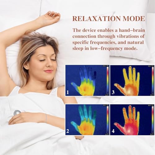 Kowvowz Sleep Aid Device, Calmcarry Anxiety Microcurrent Holding Instrument Usb Charging For Adults Stress And Relief Help