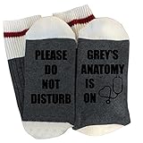 Unisex Christmas Cotton Socks Please Do Not Disturb Novelty Funky Crew Socks Slipper Socks