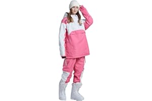 RIUIYELE Women's Ski Suit Outdoor Sports Snowboarding Jacket and Pants Waterproof Insulated Snow Suit