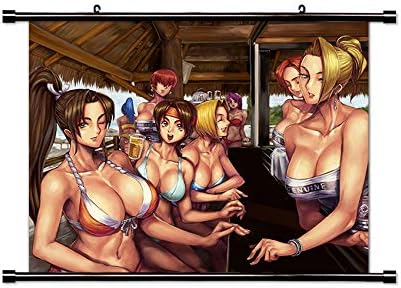 ROUNDMEUP King of Fighters Anime Fabric Wall Scroll Poster (32x25) Inches [A] King of Fighters2-6(L)